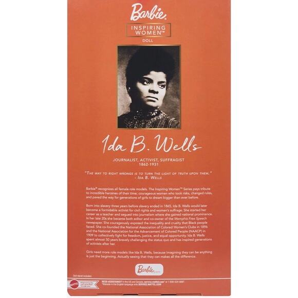 Mattel • Barbie • Inspiring Women Doll • Ida B. Wells • Cross-Listed • Firm - Picture 6 of 11